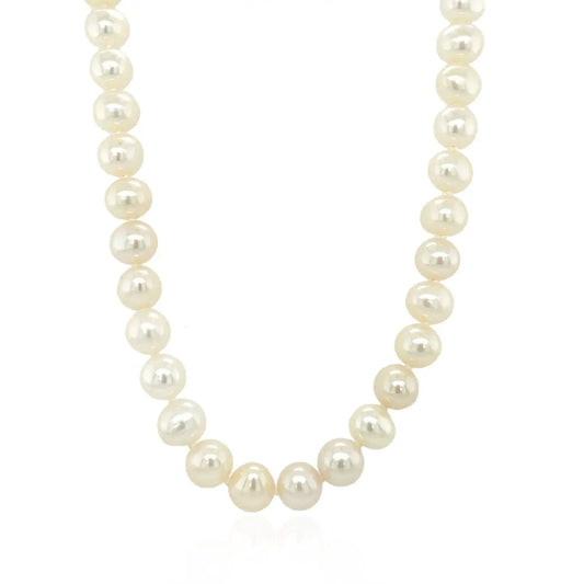 14K yellow gold necklace with white pearls on Tampa Home & Garden Store