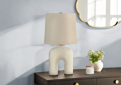 Table lamp cream resin, modern design by HouseOfZazla on Tampa Home & Garden Store