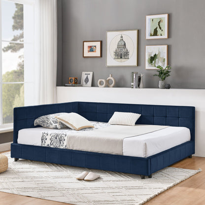 Mid-Century Upholstered Bed Frame and Backrest