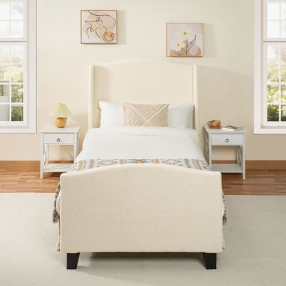 Sturdy Platform Bed Frame and a Padded Headboard