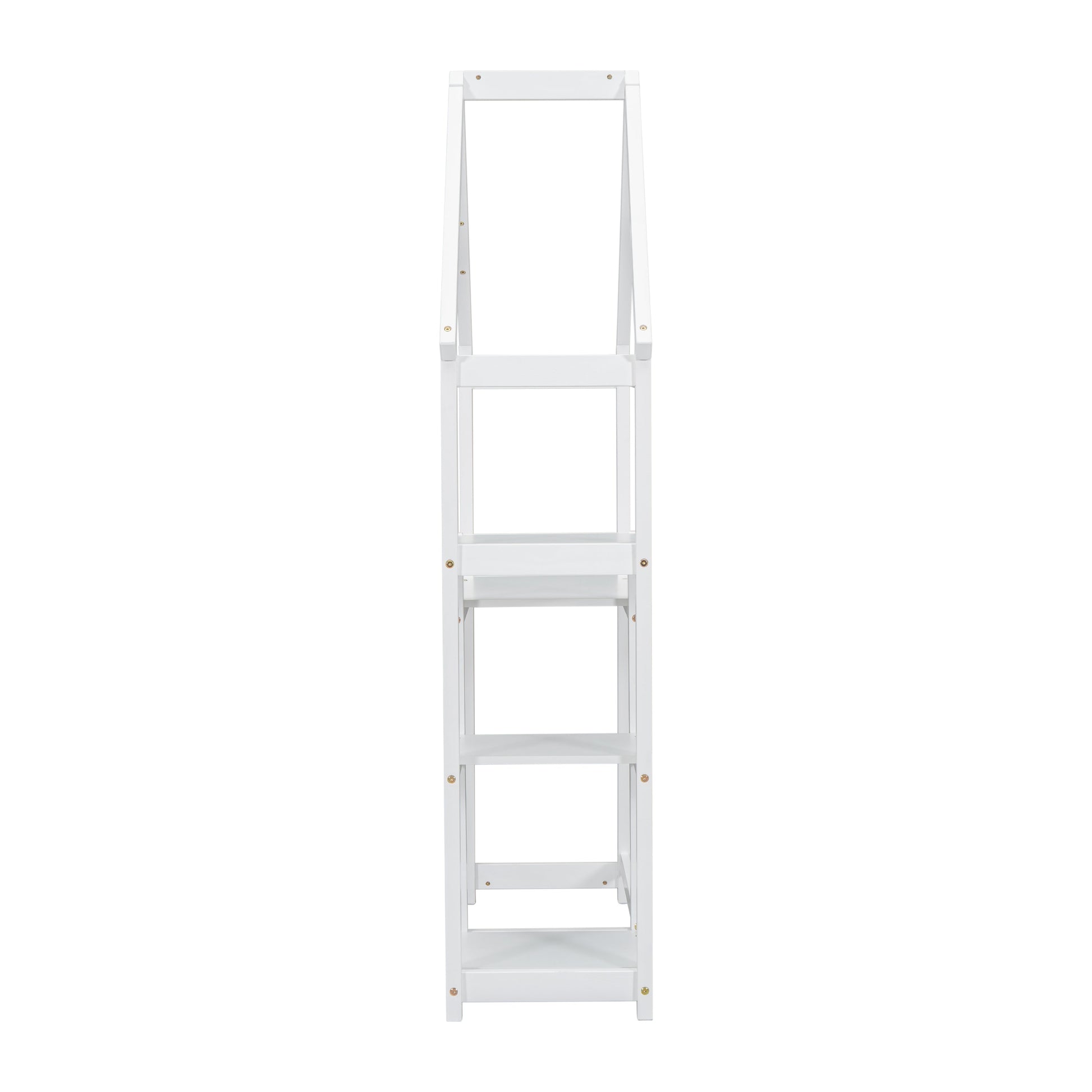 House-shaped Wooden writing Desk,Kids study Table,Bookshelf & Toy Storage,White - Tampa Home & Garden Store