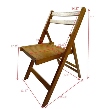 Solid Wood Foldable Event Chair Set of 4