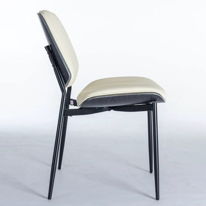Dining Chairs Set of 2 Mid Century Walnut Back