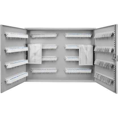 Adjustable Key Cabinet With Lock, gray metal wall storage organizer, Unique Piece Furniture on Tampa Home & Garden Store