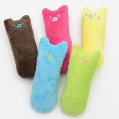 Five colorful plush catnip toys with cute cat faces by Sell My Stuff on Tampa Home & Garden Store