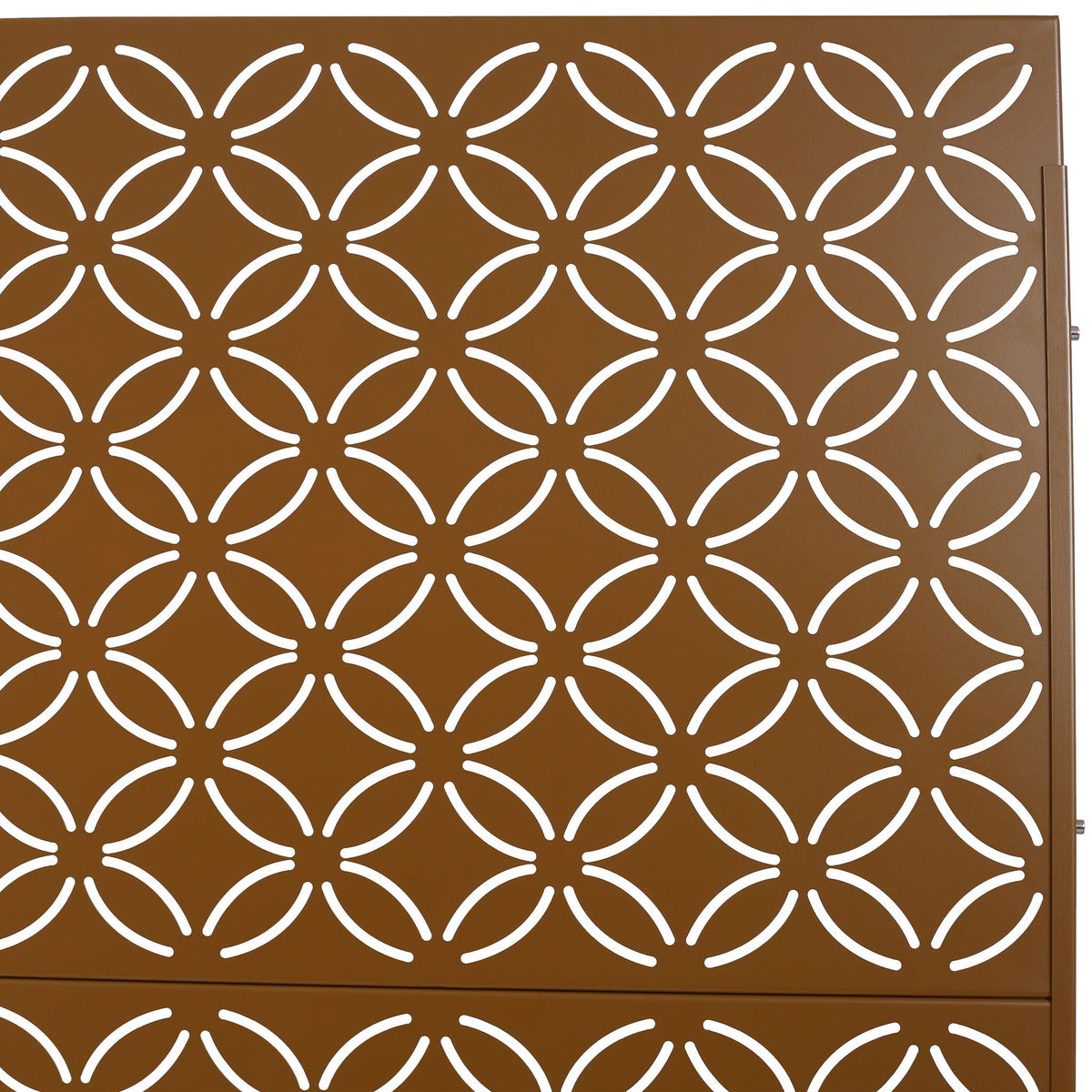 Metal decorative privacy screen brown rust-resistant steel by HouseOfZazla Room Dividers on Tampa Home & Garden Store