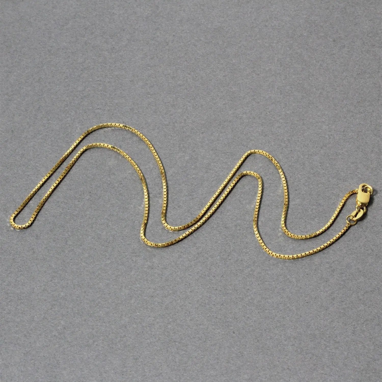 14k yellow gold classic box chain necklace 1.0mm by Bids.com on Tampa Home & Garden Store