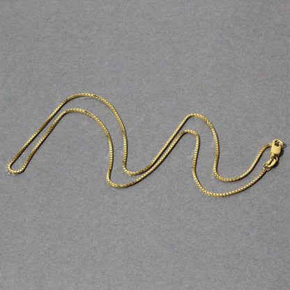 14k yellow gold classic box chain necklace 1.0mm by Bids.com on Tampa Home & Garden Store
