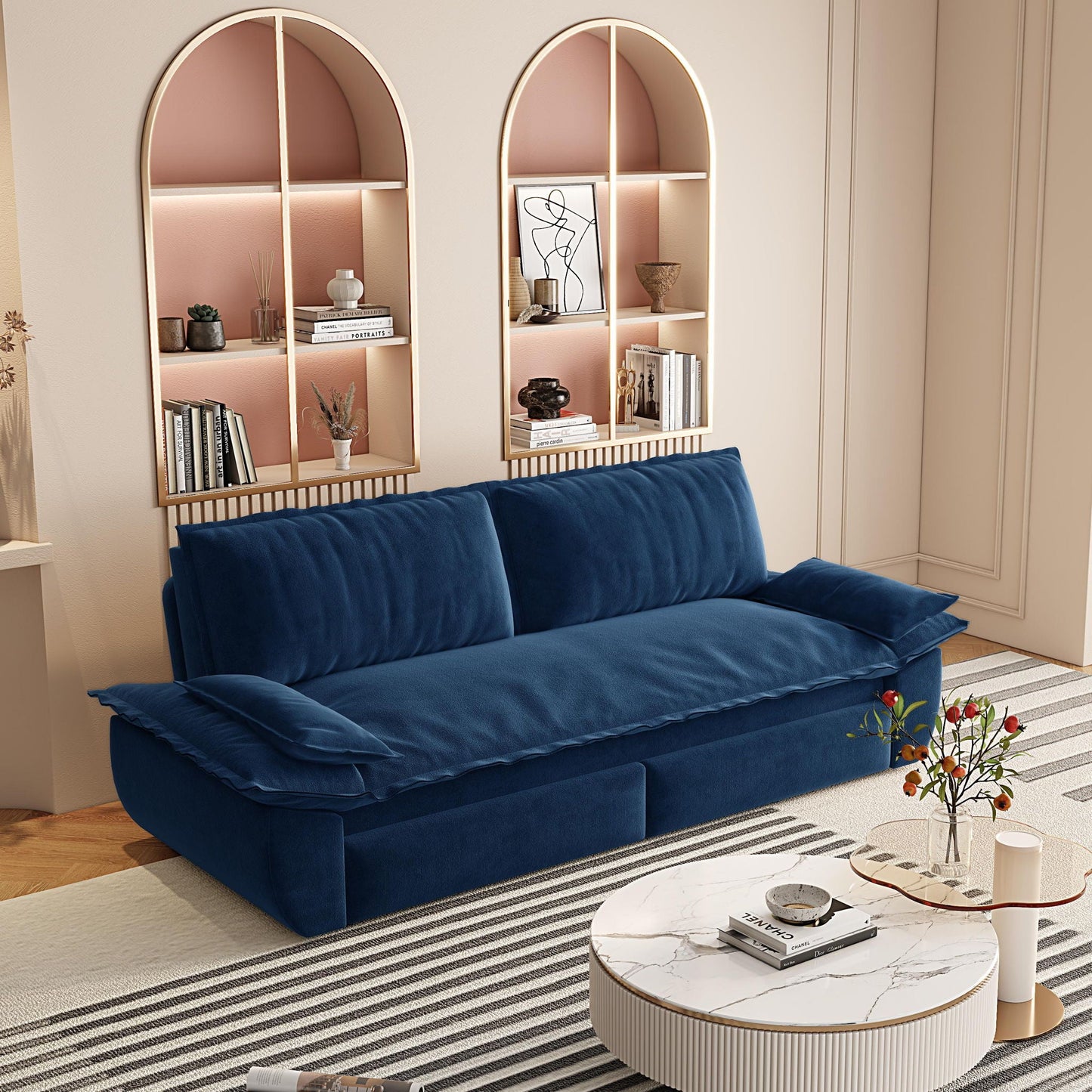 Queen Sleeper Bed and a 3 in 1 Convertible Sofa
