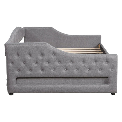 Daybed With LED Lighting and Upholstered Frame