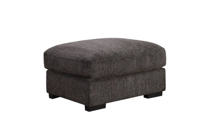 Nyeisha coffee ottoman for stationary sectional in dark textured fabric Unique Piece Furniture on Tampa Home & Garden Store