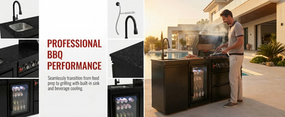 6 Burner Outdoor Grill with Stainless Steel