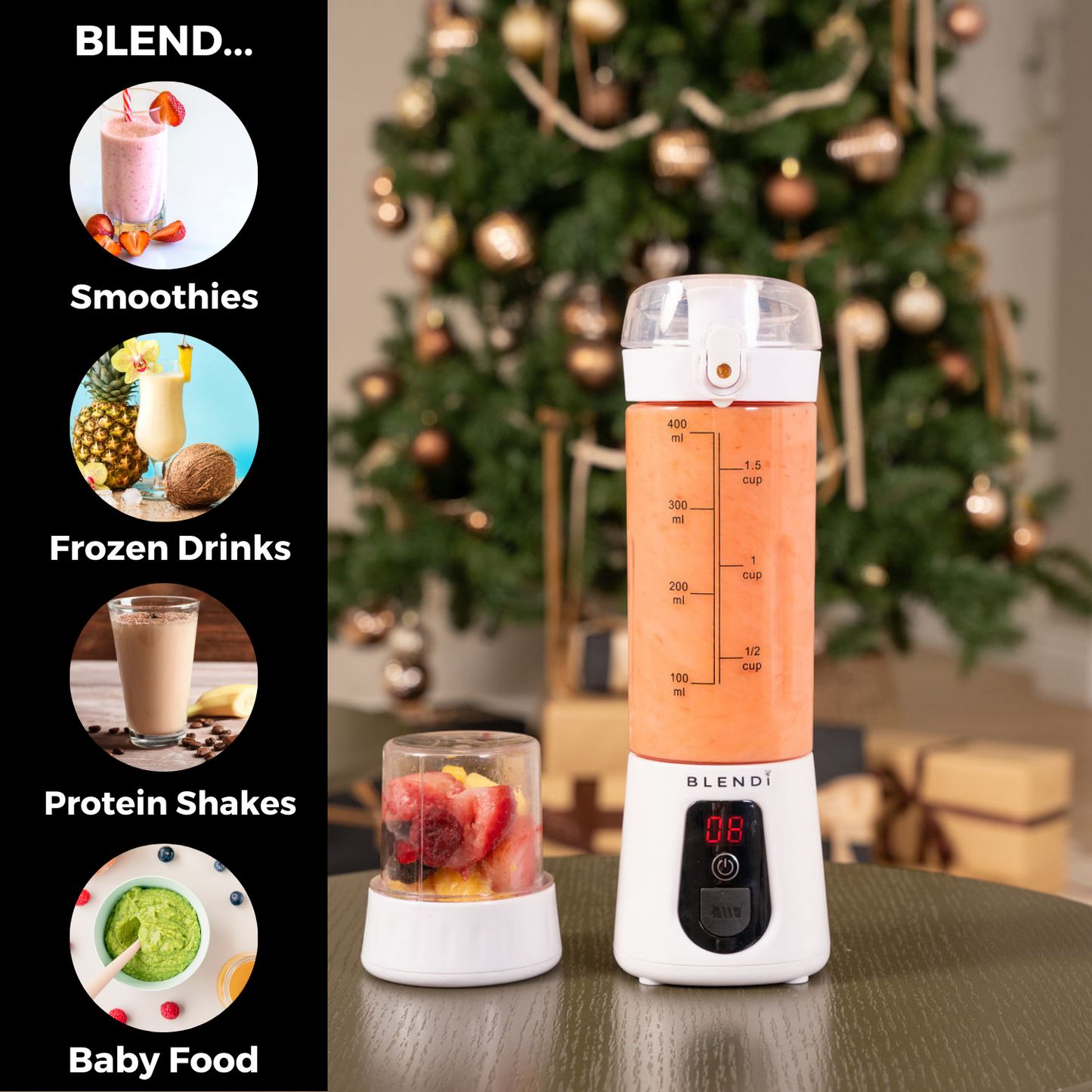 Batidora portátil Pro+ para picar hielo (500 ml)