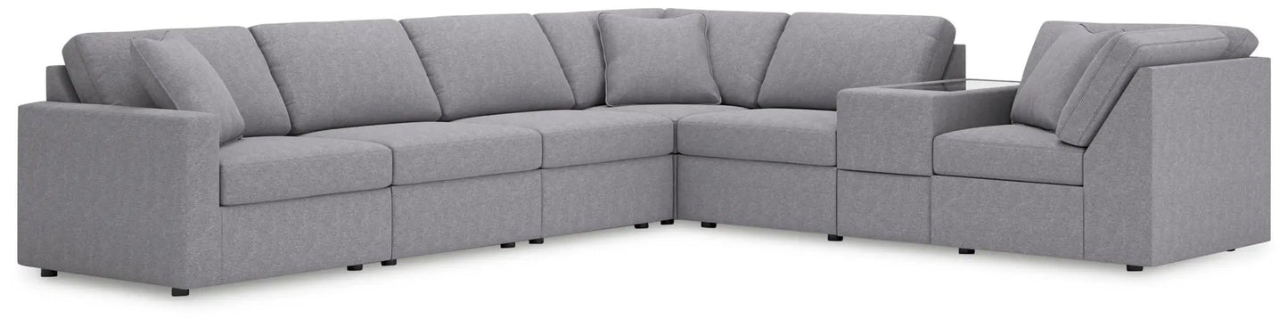 Modmax Sectional in Granite Performance Fabric