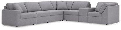 Modmax Sectional in Granite Performance Fabric