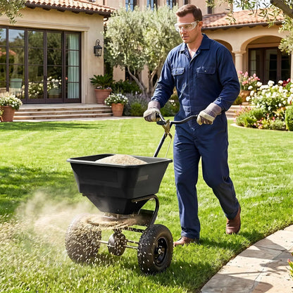 Walk-Behind Broadcast Spreader 66 Lb Capacity