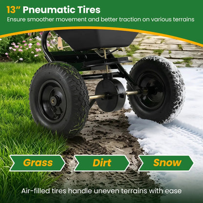 Walk-Behind Broadcast Spreader 66 Lb Capacity
