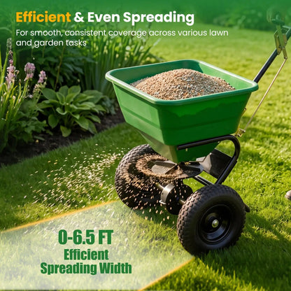 Walk-Behind Broadcast Spreader 66 Lb Capacity