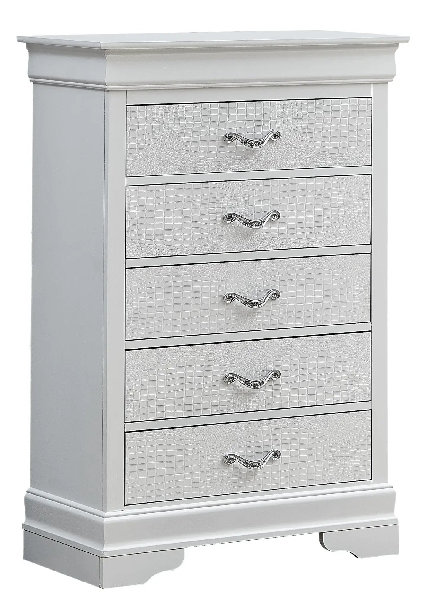 Lorana Chest with Crystal Drawer Pulls Design