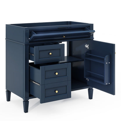 Solid Wood Bathroom Vanity and Two Drawers