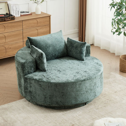 Modern Single Sofa and Swivel Sleeper Chair