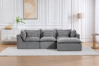 Oversized Modular Cloud Sofa And Cotton Fabric
