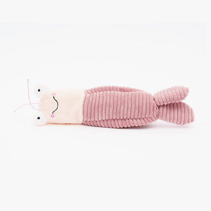 Plush worm cat toy, pink ribbed body with white head by Sell My Stuff on Tampa Home & Garden Store