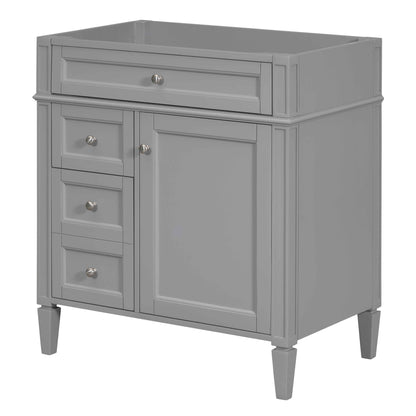 Solid Wood Bathroom Vanity and Two Drawers