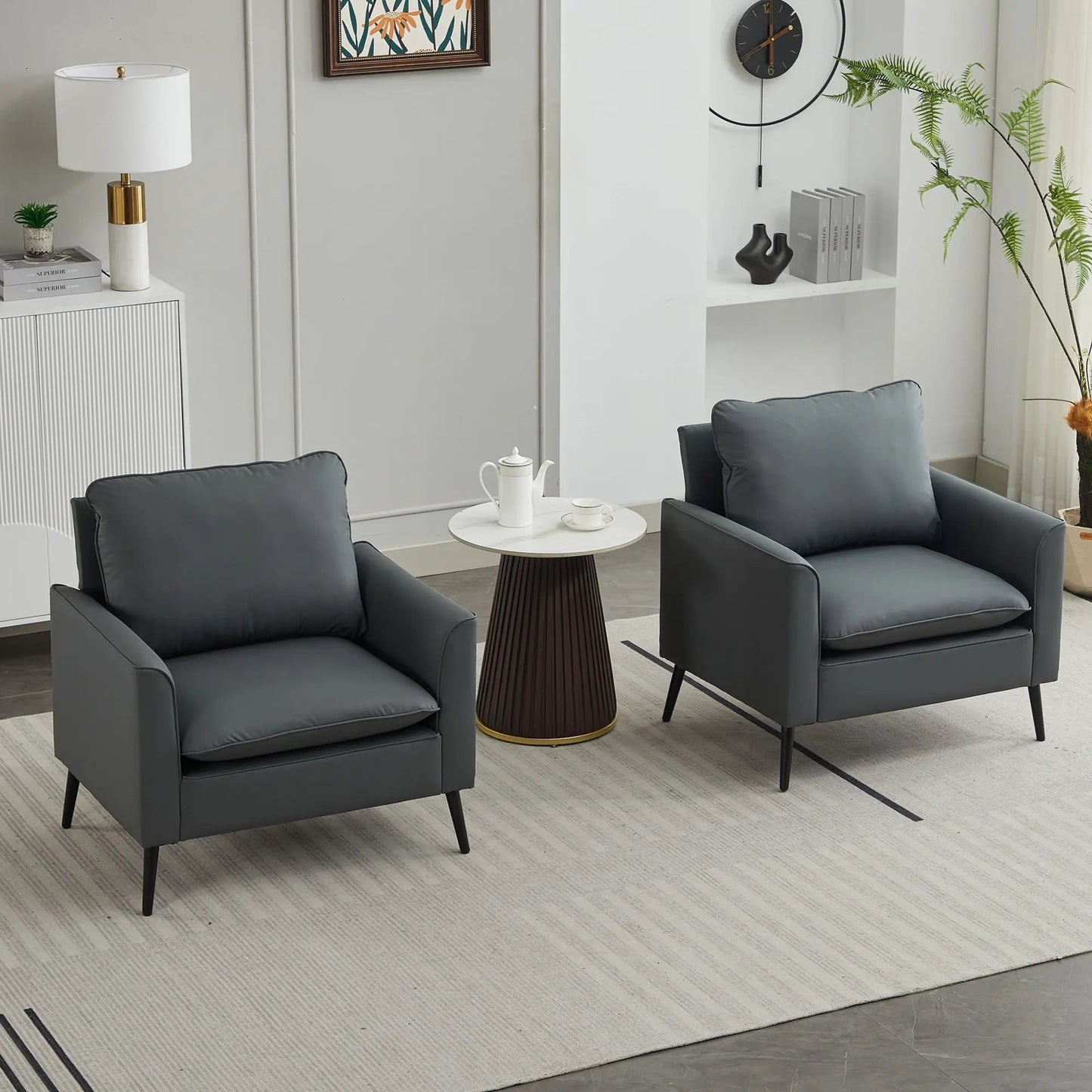 Nordic Retro Light Upholstered Sofa Chair