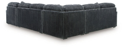 Midnight Madness Sectional and Jumbo Corduroy