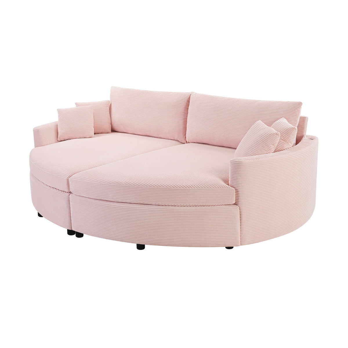 Oversized Double Chaise Sofa With USB Ports