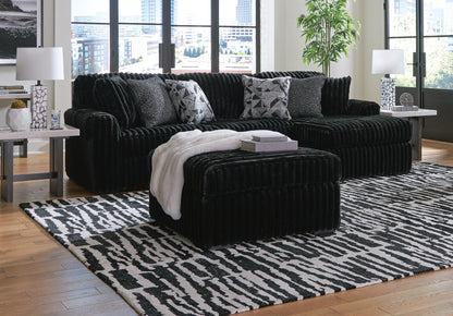 Midnight Madness Sectional and Jumbo Corduroy