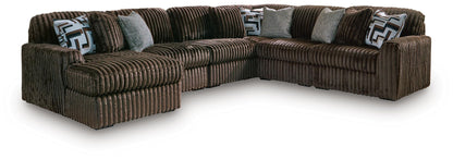 Midnight Madness Sectional and Jumbo Corduroy