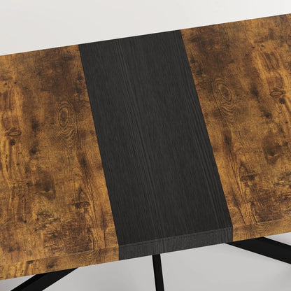 Retro Stretch Dining Table With Embossed Plate