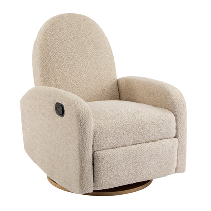 360 Swivel and Glider Recliner Chair in Almond