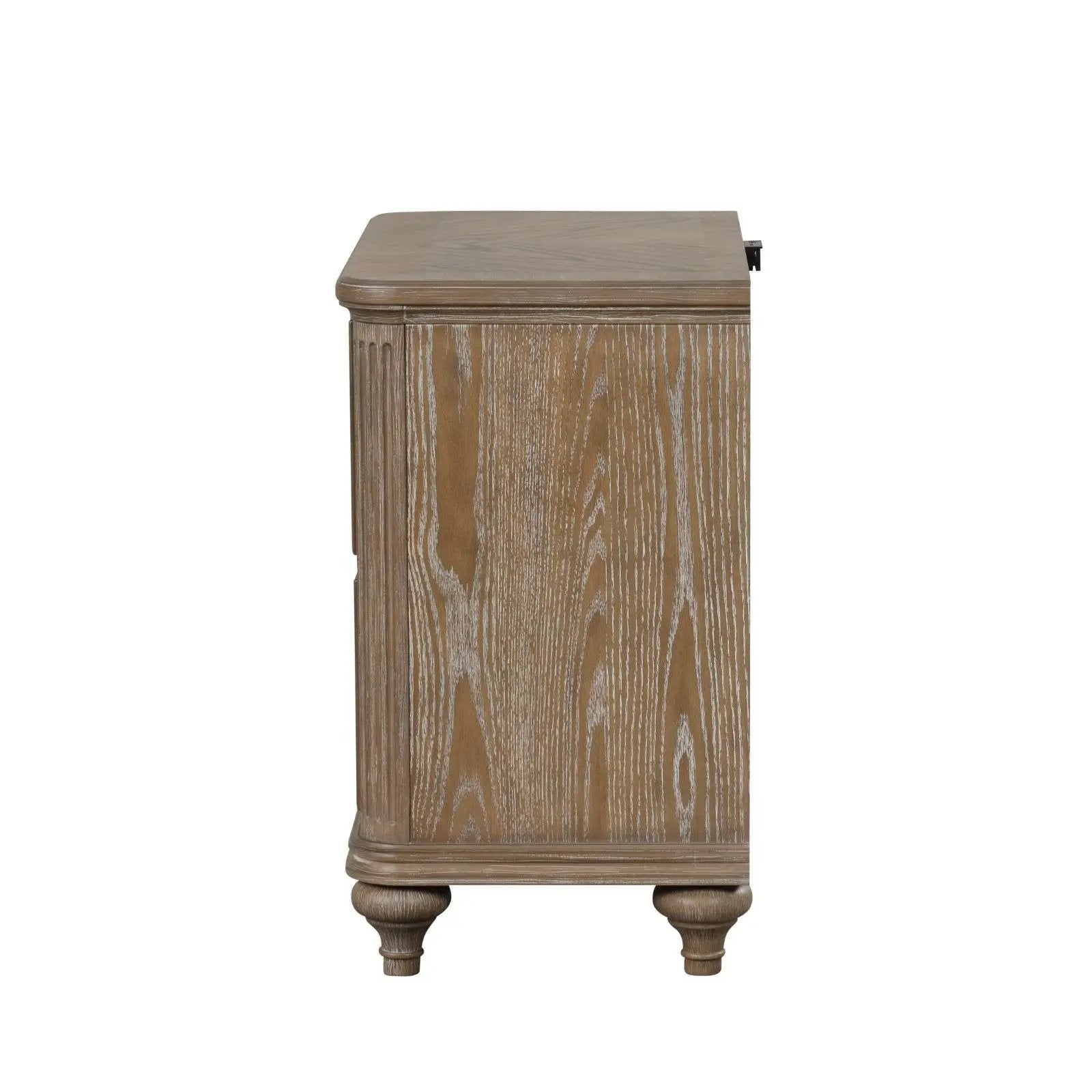 1 Piece Nightstand oak rustic with bun feet Unique Piece Furniture on Tampa Home & Garden Store
