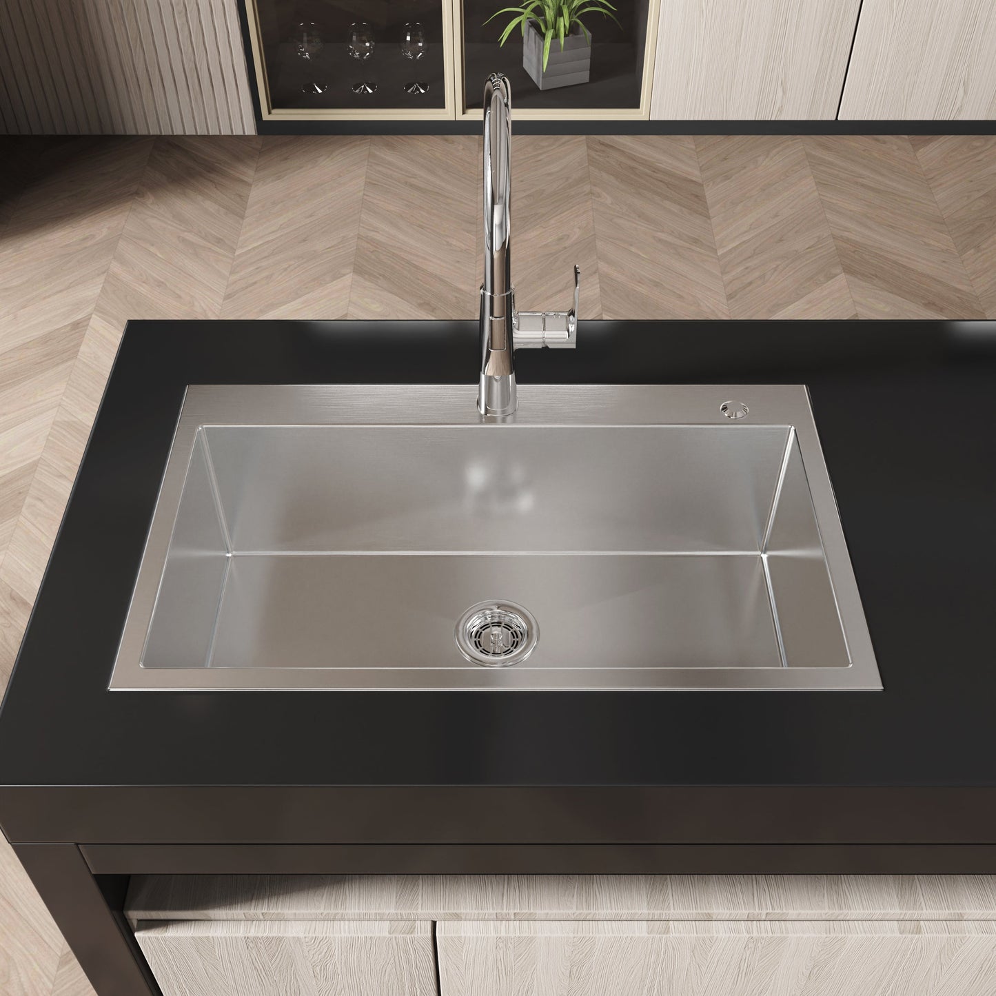 Single Bowl Stainless Steel Kitchen Sink