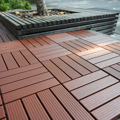 Interlocking Wood Deck Tiles And Outdoor Patio