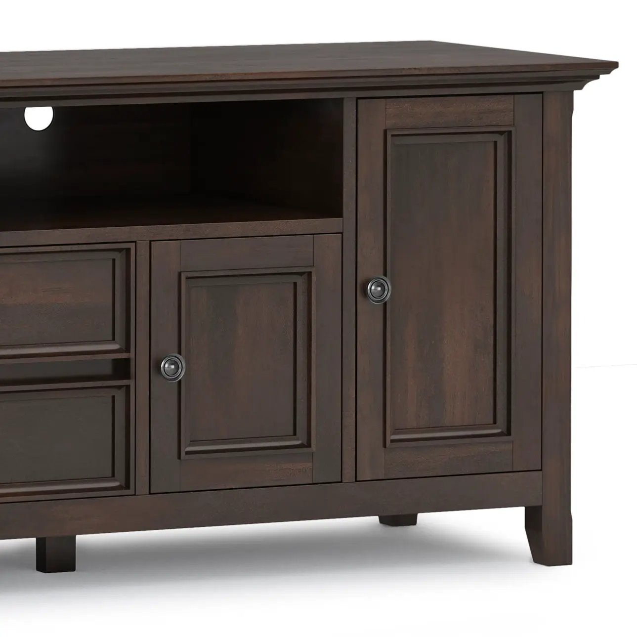 Amherst Wide TV Media Stand with Solid Wood