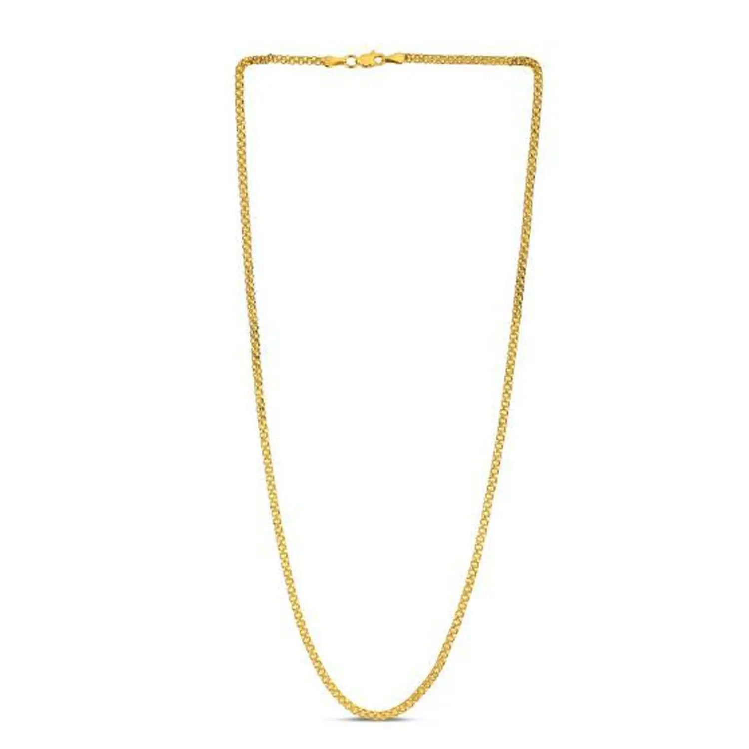 14k yellow gold Bismark chain necklace 2.5mm by Bids.com on Tampa Home & Garden Store