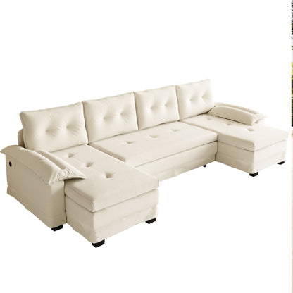 U Shaped Sleeper Sofa for a Cozy Living Room
