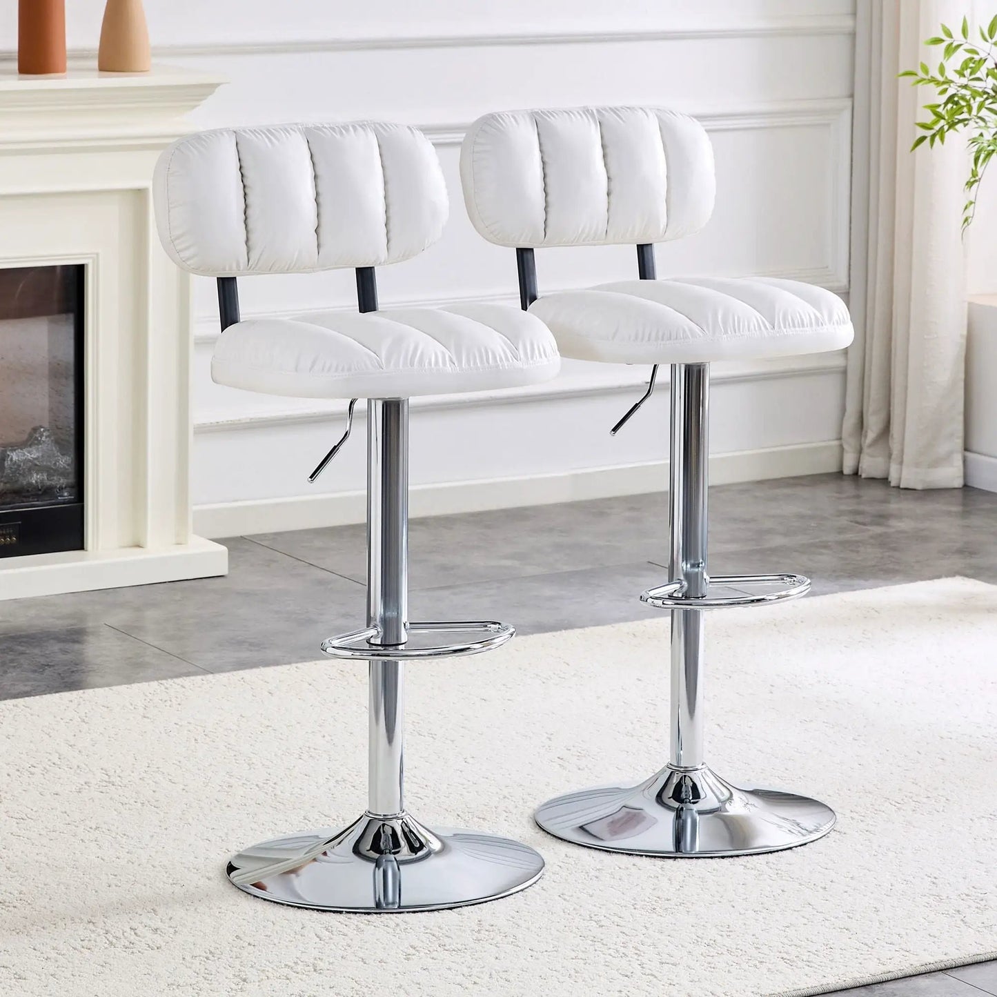 Adjustable Bar Stools With Footrest For Island