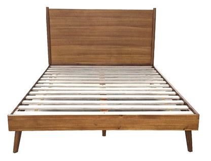 Cohron solid wood queen platform bed frame with slat support by HouseOfZazla on Tampa Home & Garden Store