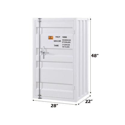 Cargo Ample Storage Chest white metal accent chest by HouseOfZazla, 28x22x82 in on Tampa Home & Garden Store