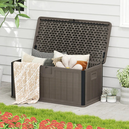 100 Gallon Large Deck Box With Lockable Lid