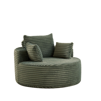 Modern single sofa with a backrest pillow