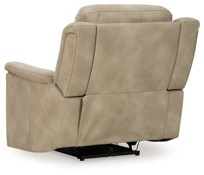 Next-Gen Durapella Power Recliner tan finish with powered reclining on Tampa Home & Garden Store