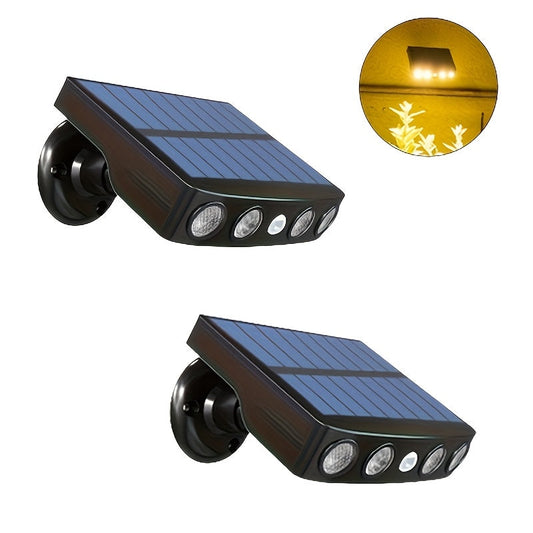 2/4-Pack Outdoor Solar Wall Lights – Motion Sensor, Dusk-to-Dawn, IP44 Rated - Tampa Home & Garden Store