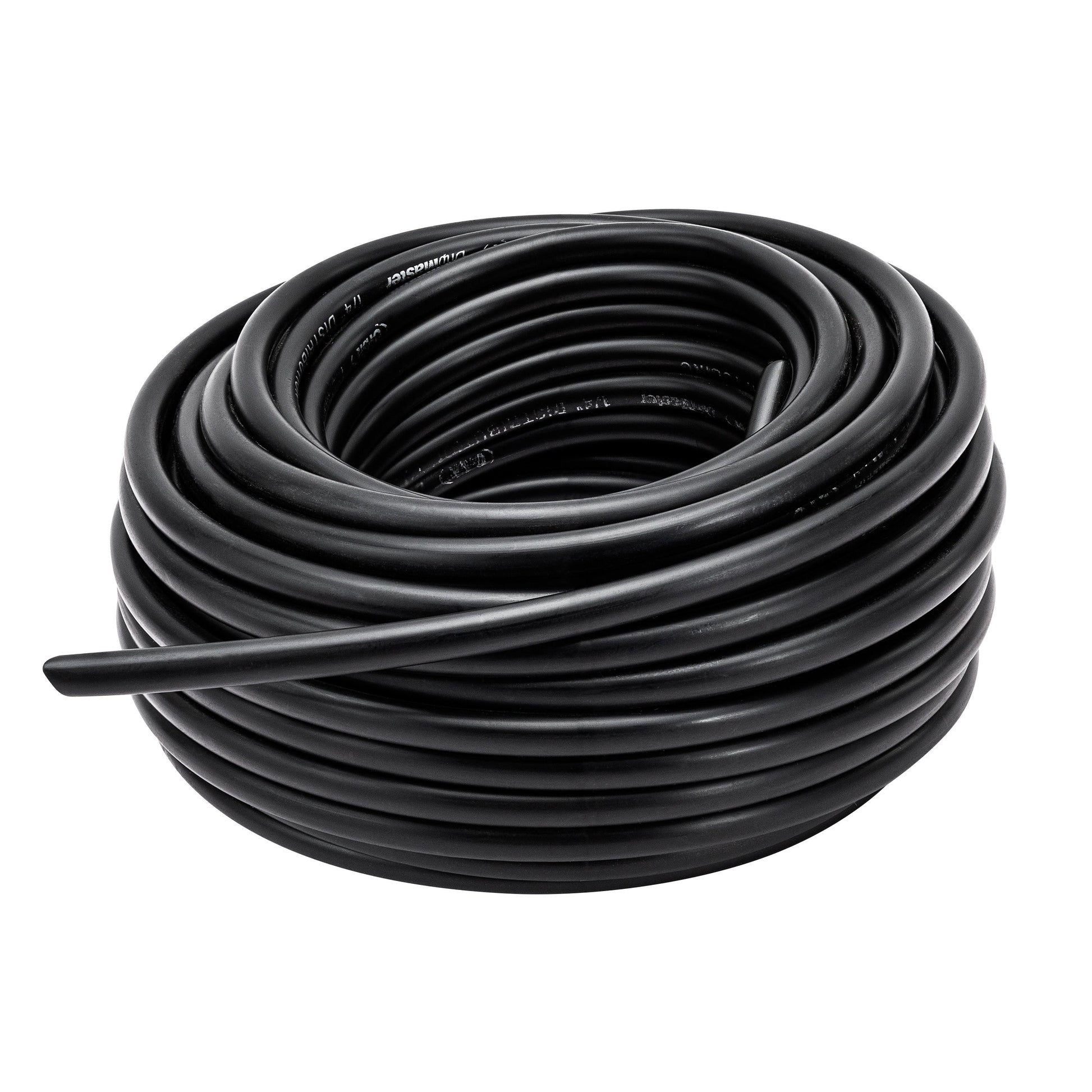Drip distribution tubing 1/4 in black, Orbit brand, 50 ft coil on Tampa Home & Garden Store