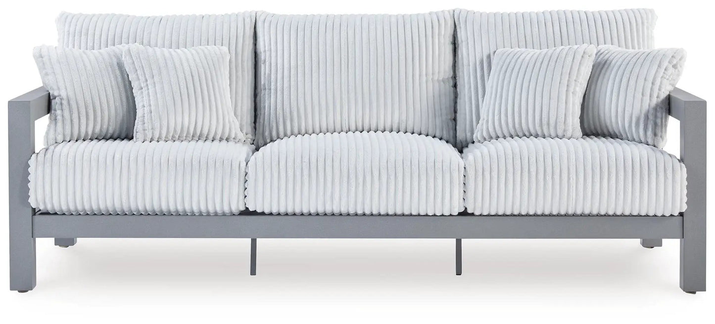 Hurley Park Outdoor Sofa With Cushion Gray